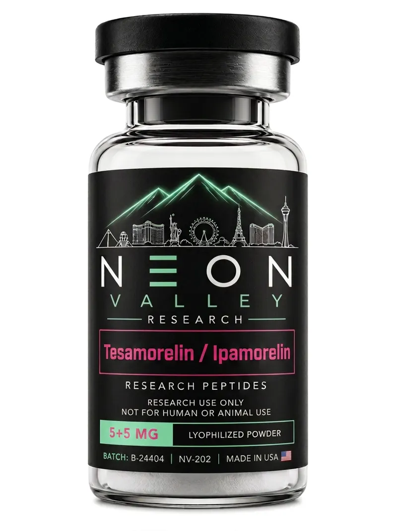 Tesamorelin / Ipamorelin bottle render