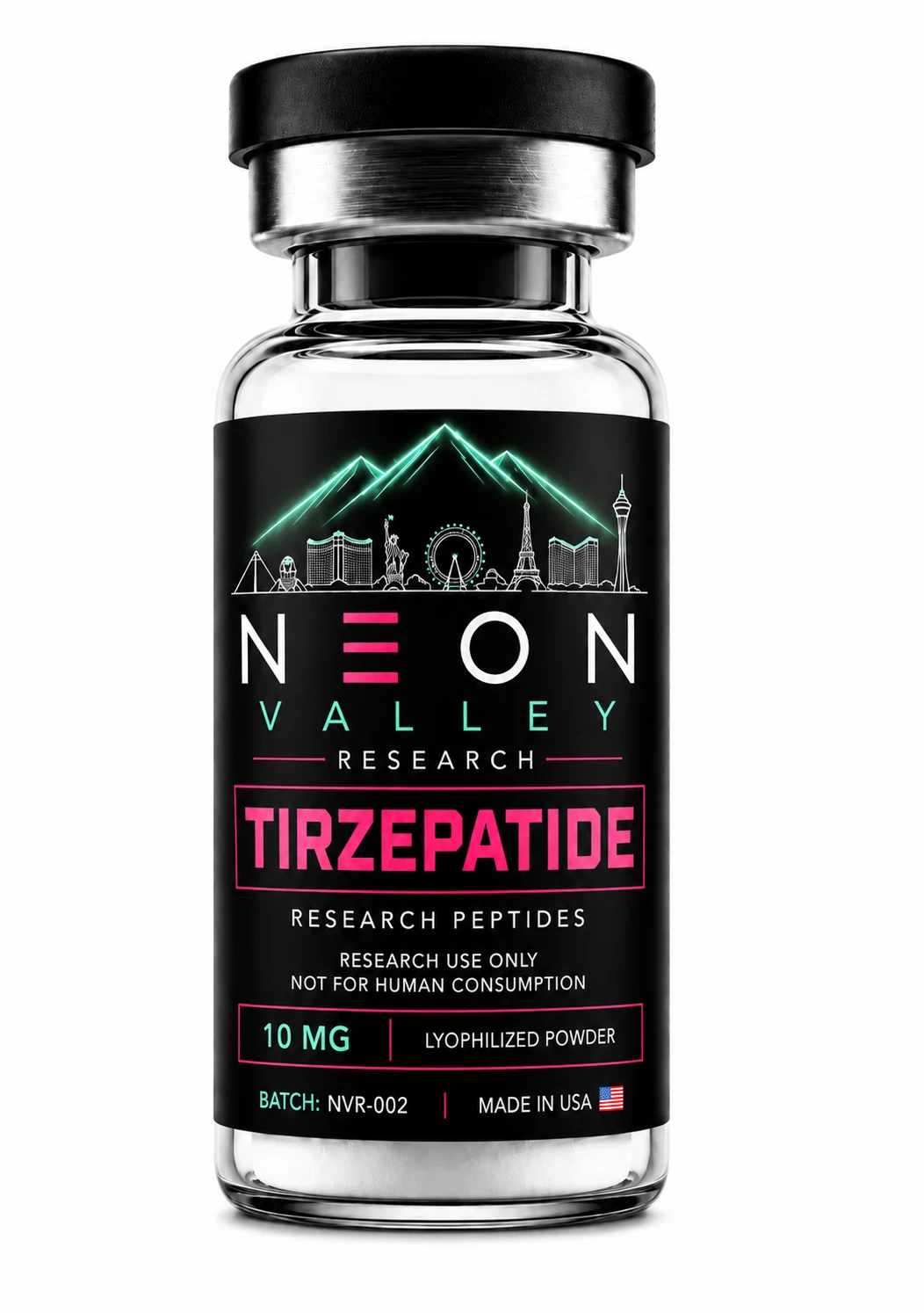 Tirzepatide bottle render